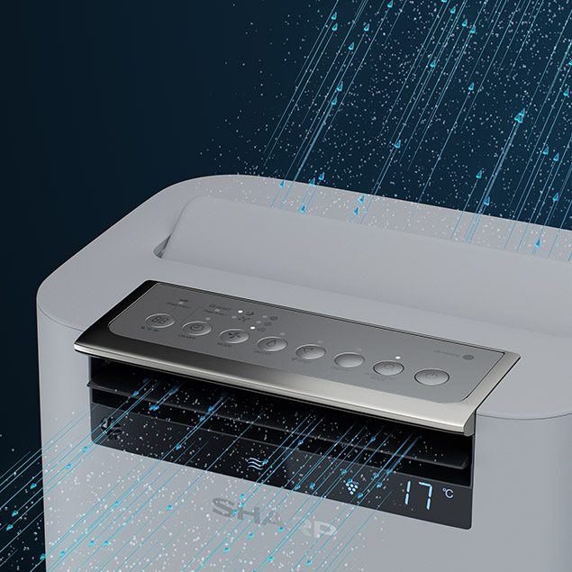 Sharp UA-HG50E-L wlot i wywiew powietrza