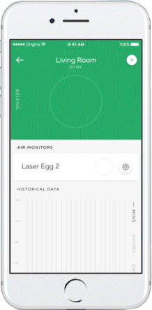 Zrzut z aplikacji Kaiterra
