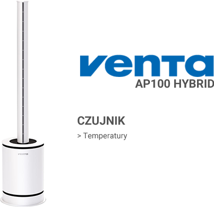 Czujniki w oczyszczaczu Venta AP100 Hybrid