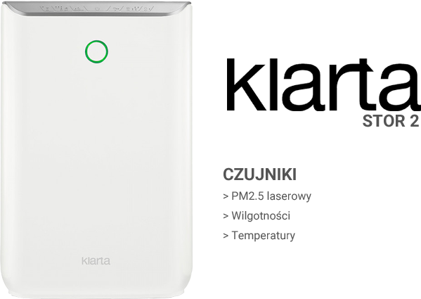 Czujniki w oczyszczaczu Klarta Stor 2