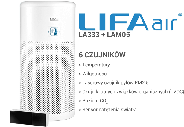 LIFAair LA333   LAM05 czujniki