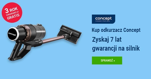 7 lat gwarancji na silnik BLDC