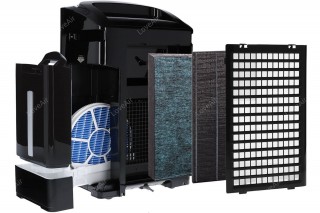 Sharp KC-A50EUB filtracja, przekrój urządzenia