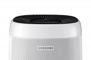 Samsung AX34R3020WW górna część, wskaźnik pokazuje dobrą jakość powietrza