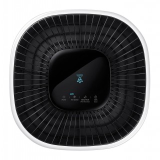 Samsung AX34R3020WW wyświetlacz wskazuje bardzo dobrą jakość powietrza i tryb auto