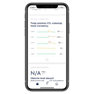 Zrzut z aplikacji Electrolux Pure A9