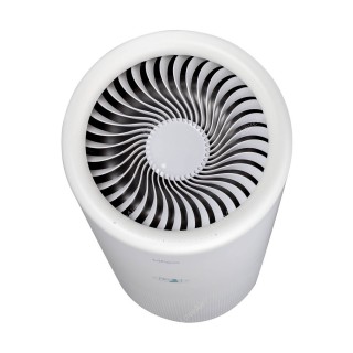 LIFAair LA500V widok góra, łopatki wentylatora i panel sterowania