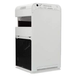 Daikin MC55W widok bok, wyciągnięte moduł filtra węglowego oraz kratka wlotu powietrza