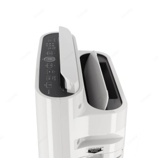 Sharp UA-HD40E-L - widok góra bokiem, wywiew powietrza i panel sterowania