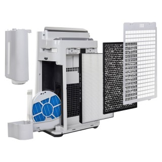 Sharp UA-HD50E-L - rozłożone filtry oraz zbiornik na wodę