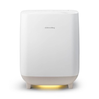 Coway APMS-0815C Hue&Healing - widok z przodu, włączone oświetlenie