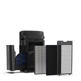 Sharp UA-KIN40E-H - rozłożone filtry