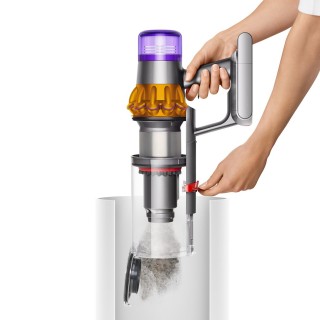 Dyson V15 Detect Absolute - opróżnianie zbiornika