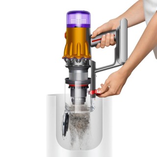 Dyson V12 Slim Absolute - opróżnianie zbiornika