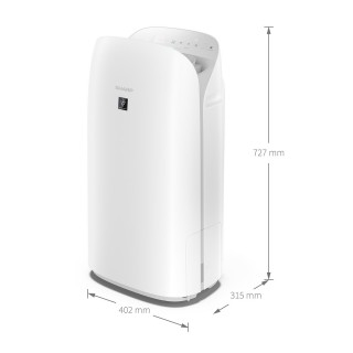 Sharp UA-KCP100E-W - wymiary oczyszczacza