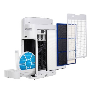 Sharp UA-KIN42E-W - rozłożone wszystkie filtry