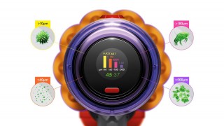 Dyson V12 Detect Slim™ Absolute - wyświetlacz LCD
