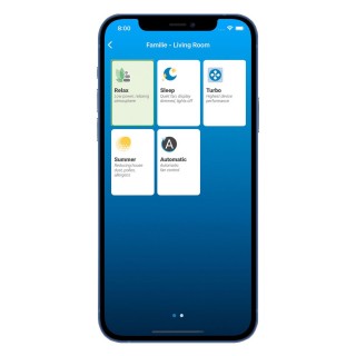 Zrzut z aplikacji Venta - tryby pracy w urządzeniu