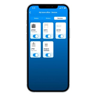 Zrzut z aplikacji Venta - wybór urządzenia