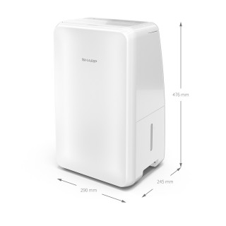 Sharp UD-T104AP-W - wymiary osuszacza