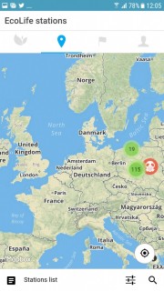 EcoLife widok z aplikacji