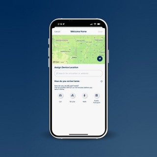 Zrzut z aplikacji Blueair - usługa geolokacji