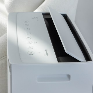 Sharp KI-TX100EU-W - panel sterowania i wywiew powietrza